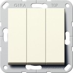 Gira 284401 Wipptaster BS 3f Schließer System 55 Cremeweiß 