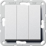 Gira 284426 Wipptaster BS 3f Schließer System 55 F Alu 