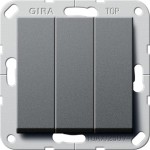 Gira 284428 Wipptaster BS 3f Schließer System 55 Anthrazit 