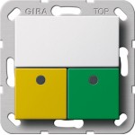 Gira 291503 Dienstzimmereinheit Notrufset System 55 Reinweiß 