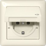 Gira 415701 SCHUKO-Steckd. KD + Set IP44 + Rahmen 1f Standard 55 Cremeweiß 