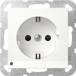 Gira 417003 SCHUKO-Steckd. LED-Leuchte + SP System 55 Reinweiß 