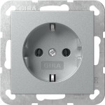 Gira 418026 SCHUKO-Steckd. SRK System 55 F Alu 