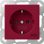 Gira 4188108 SCHUKO-Steckd. WSV System 55 Rot 