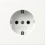 Gira 418870 SCHUKO-Steckd. Flächenschalter Reinweiß 