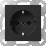Gira 4383005 SCHUKO-Steckd. SP o.Kr. SRK System 55 Schwarz m 
