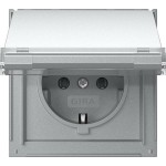 Gira 441065 SCHUKO-Steckd. KD + BSF Gira TX_44 F Alu 