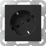 Gira 4418005 SCHUKO-Steckd. 30° + SP System 55 Schwarz m 