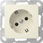 Gira 441801 SCHUKO-Steckd. 30° + SP System 55 Cremeweiß 