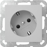 Gira 4418015 SCHUKO-Steckd. 30° + SP System 55 Grau m 