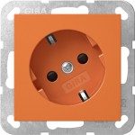 Gira 4418109 SCHUKO-Steckd. 30° + SP ZSV System 55 Orange 