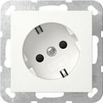 Gira 441827 SCHUKO-Steckd. 30° + SP System 55 Reinweiß m 