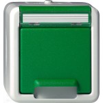 Gira 4440307 SCHUKO-Steckd. KD + BSF WG AP Grün 