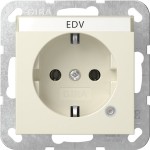 Gira 445201 SCHUKO-Steckd. Kontroll + BSF System 55 Cremeweiß 