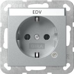 Gira 445226 SCHUKO-Steckd. Kontroll + BSF System 55 F Alu 