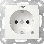 Gira 445227 SCHUKO-Steckd. Kontroll + BSF System 55 Reinweiß m 