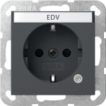 Gira 445228 SCHUKO-Steckd. Kontroll + BSF System 55 Anthrazit 