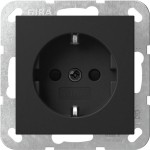 Gira 4453005 SCHUKO-Steckd. SP System 55 Schwarz m 
