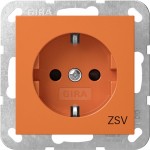 Gira 4453109 SCHUKO-Steckd. SP ZSV System 55 Orange 