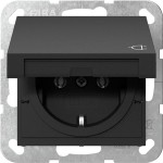 Gira 4454005 SCHUKO-Steckd. KD System 55 Schwarz m 