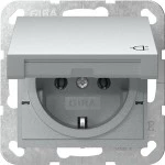 Gira 445426 SCHUKO-Steckd. KD System 55 F Alu 