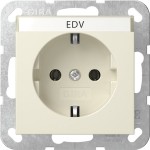 Gira 445701 SCHUKO-Steckd. BSF System 55 Cremeweiß 