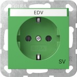 Gira 4457107 SCHUKO-Steckd. BSF SV System 55 Grün 