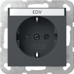 Gira 445728 SCHUKO-Steckd. BSF System 55 Anthrazit 