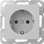 Gira 4466015 SCHUKO-Steckd. o.Kr. System 55 Grau m 