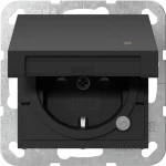 Gira 4552005 SCHUKO-Steckd. KD Kontroll + SP System 55 Schwarz m 