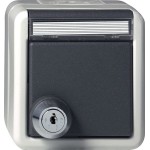 Gira 456730 SCHUKO-Steckd. KD Schloss sortiert + BSF WG AP Grau 