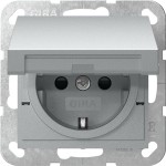 Gira 475426 SCHUKO-Steckd. KD + SP SRK System 55 F Alu 