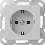 Gira 4755015 SCHUKO-Steckd. SP o.Kr. System 55 Grau m 