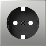 Gira 4920600 Abd. SCHUKO-Steckd. System 55 Edelstahl 