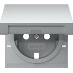 Gira 492226 Abd. SCHUKO-Steckd. KD System 55 F Alu 