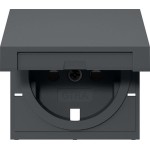 Gira 494228 Abd. SCHUKO-Steckd. KD + SP System 55 Anthrazit 