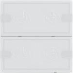 Gira 5002003 Tastsens.4.95 Komfort 2f OneKNX Weiß 
