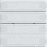 Gira 5004003 Tastsens.4.95 Komfort 4f OneKNX Weiß 