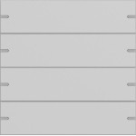 Gira 5024915 Wippenset 4f Tastsens.4.95 Alum.Grau m(lack.) 