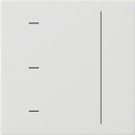 Gira 536527 S3000 Touchaufs. System 55 Reinweiß m 