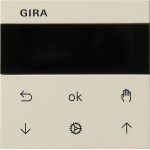 Gira 536601 S3000 Jal.-/Schaltuhr Display System 55 Cremeweiß 