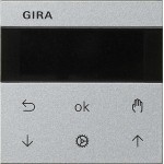 Gira 536626 S3000 Jal.-/Schaltuhr Display System 55 F Alu 