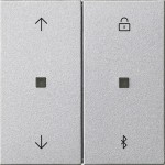 Gira 536726 S3000 Jal.-/Schaltuhr BT Pfeile System 55 F Alu 
