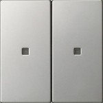 Gira 5369600 Wippe 2f unbedruckt Kontrollf. System 55 Edelstahl 
