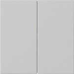 Gira 5370015 Wippe 2f unbedruckt System 55 Grau m 