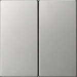 Gira 5370600 Wippe 2f unbedruckt System 55 Edelstahl 