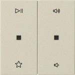 Gira 538401 Wippe 2f Audiostrg System 55 Cremeweiß 