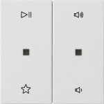 Gira 538427 Wippe 2f Audiostrg System 55 Reinweiß m 
