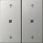 Gira 5386600 Wippe 2f Pfeile Kontrollf. System 55 Edelstahl 