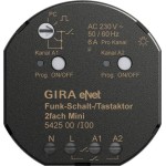 Gira 542500 Funk Schalt-/Tastaktor 2f Mini Gira eNet 